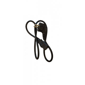 Grayle PowRcord Stroomkabel EU Plug 90 Graden > C13 Zwart 0.9 Meter