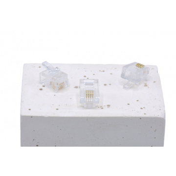 RJ11 Connector Plat/Soepel (6/4)