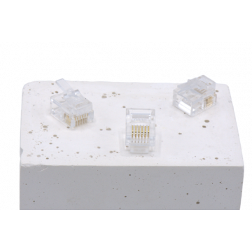 RJ12 Plug Rond/Soepel(6/6)