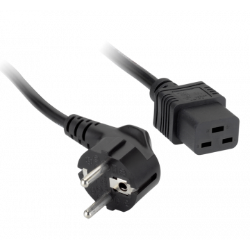 Grayle PowRcord Stroomkabel EU Plug  > C19 Zwart 3.0 Meter