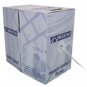 Zybrnet Cat5e F/UTP Netwerkkabel 305m Grijs – Massief PVC Zybrnet Cat5e F/UTP Netwerkkabel 305m Grijs – Massief PVC