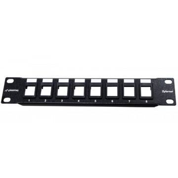 10" Patch Panel Leeg 8-Poorten 1HE
