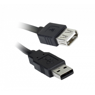 USB Cable 2.0 A Male > A Female Black 3.0M