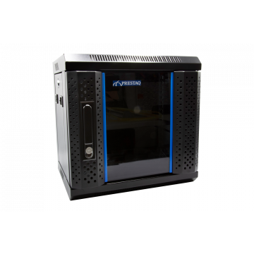 6U 10 Inch Wandkast Zwart B370xD300 Prestaq 2D
