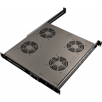 Prestaq 19" Rackunit 1HE – Temperatuurcontroller met 4 Fans