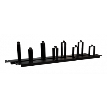 Prestaq rangeerpaneel met metalen 85mm haken - 1HE