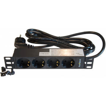 PowRblock 10" Horizontaal 4 x Schuko