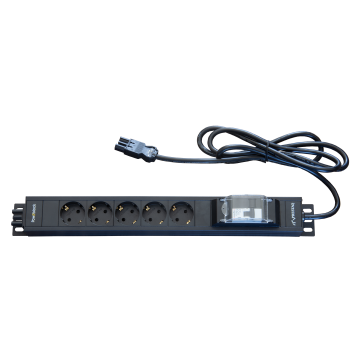 PowRblock 19" Stekkerdoos 5x Schuko + Automaat GST18 2M