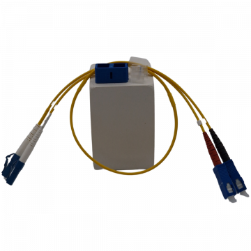 SC-LC Duplex Singlemode Glasvezelkabel 9/125 OS2 – 0.5 Meter
