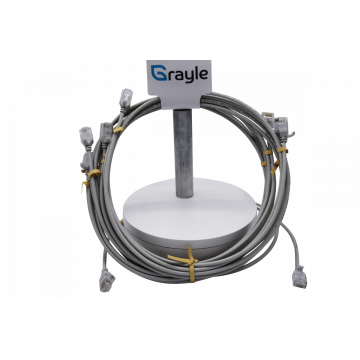 Zybrnet Slimline Patchkabel Cat.6A U/UTP AWG28 grijs 1.0 meter
