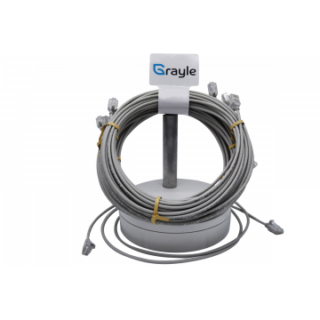 Zybrnet Slimline Patchkabel Cat.6A U/UTP AWG28 grijs 3.0 meter