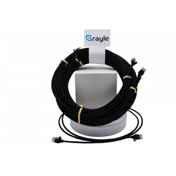 Zybrnet Slimline Patchkabel Cat.6A U/UTP AWG28 zwart 5.0 meter