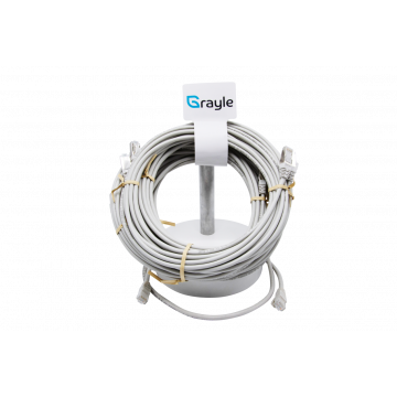 Zybrnet Slimline Patchkabel Cat.6A S/FTP AWG30 grijs 5.0 meter