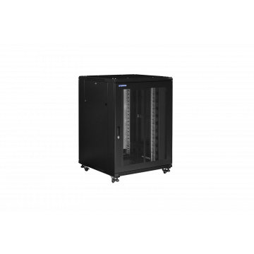 22U Patchkast D1000 *B600 deur voor en achter geperforeerd Prestaq 
