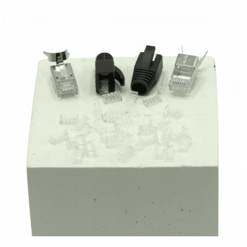RJ45 Plug Cat6A – Voor Massieve Kern AWG23/1