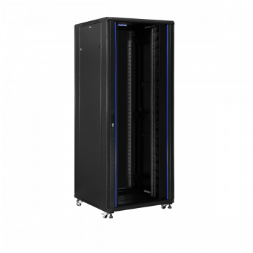 42U Patchkast 1000x800mm Glazen Deur – Prestaq