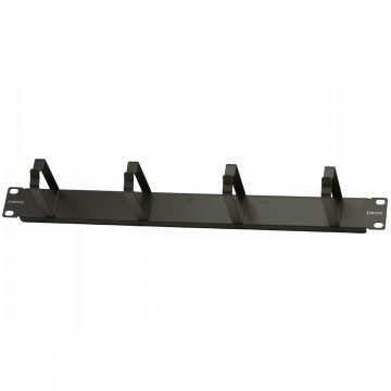 Prestaq rangeerpaneel met metalen 85mm haken - 1HE