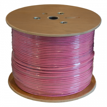 Zybrnet 500 Meter Cat 6 U/UTP Patchkabel LSZH - Roze
