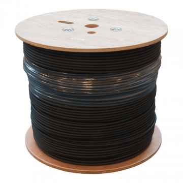 U/UTP CAT.6 Grondkabel Stug Outdoor PE 24AWG Zwart 500M