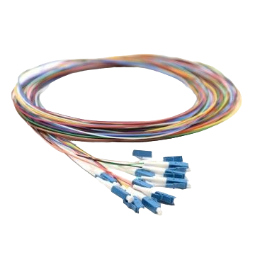 LC/upc Pigtail SM OS2 6 stuks 30mm gestript 2 meter