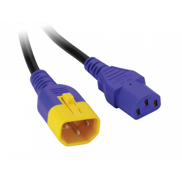 Grayle PowRcord Verlengkabel C13 > C14 Zwart 2.0 Meter
