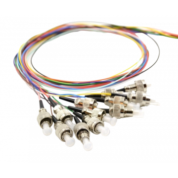 ST/upc Pigtail MM OM4 12 stuks 30mm gestript 2 meter