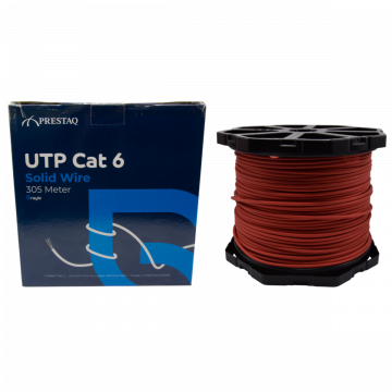 Zybrnet Cat.6 U/UTP LSZH 305m Rood – Installatiekabel AWG24