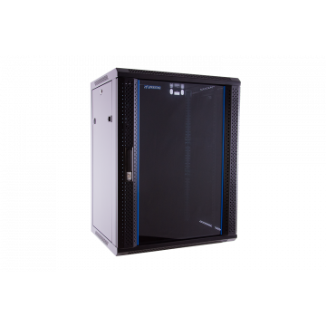 22U 19 Inch Wandkast B600x600 Zwart | Prestaq 2D
