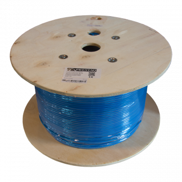 Zybrnet 500 Meter Cat 6 F/UTP Patchkabel PVC met Kruis - Blauw