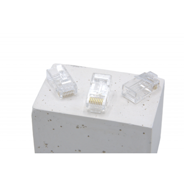 Zybrnet RJ45-Doorvoer Connector Cat 6 Massief/Soepel