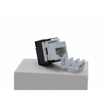 Zybrnet Toolless Keystone Jack Cat 6 Wit