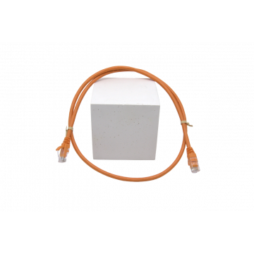 Zybrnet Patchkabel Cat.6 U/UTP Molded lszh w/c comp. level oranje 3.0 meter