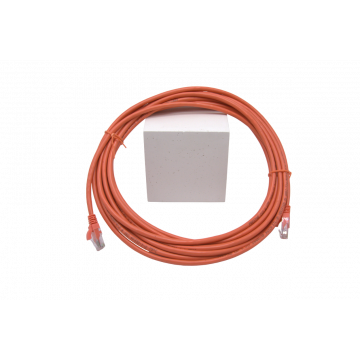 Zybrnet Patchkabel Cat.6 U/UTP Molded lszh w/c comp. level oranje 10 meter