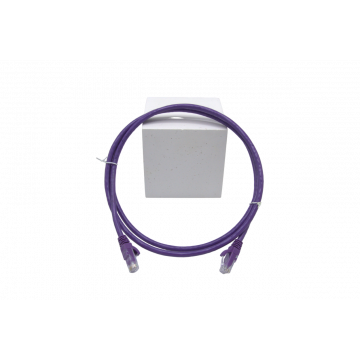 Zybrnet Patchkabel Cat.6 U/UTP Molded lszh w/c comp. level paars 3.0 meter