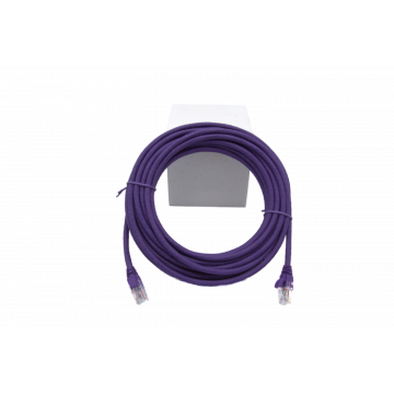 Zybrnet Patchkabel Cat.6 U/UTP Molded lszh w/c comp. level paars 10 meter