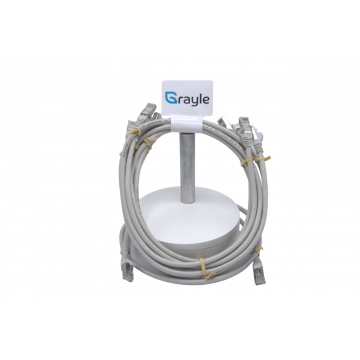 Zybrnet Patch kabel Cat.5e FTP PVC molded grijs 10 meter