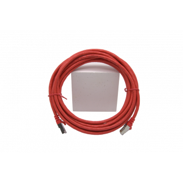 Zybrnet Patch kabel Cat.5e FTP PVC molded rood 10 meter