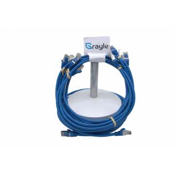 Zybrnet Patch kabel Cat.5e FTP PVC molded blauw 10 meter