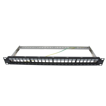 Leeg Patchpaneel 24 Poorts – 1U Rackmount Cat6/Cat6a
