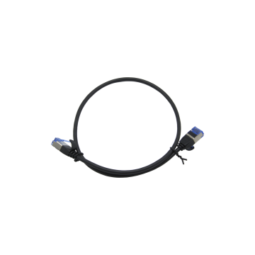 U/FTP CAT.6A AWG28 LSZH MOLDED Black 0.5M