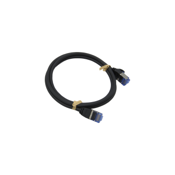U/FTP CAT.6A AWG28 LSZH MOLDED Black 1.0M