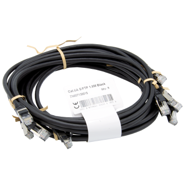 S/FTP CAT6A AWG26 LSZH PUR 1.5 MTR BLACK