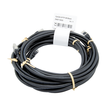 S/FTP CAT6A AWG26 LSZH PUR 2.0 MTR BLACK