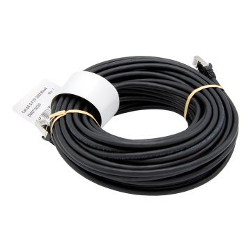 S/FTP CAT6A AWG26 LSZH PUR 20.0 MTR BLACK