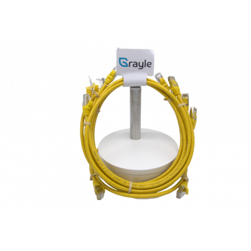Zybrnet Patch kabel Cat.5e FTP PVC molded geel 30 meter