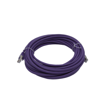 S/FTP CAT.6A AWG26 LSZH MOLDED PURPLE 10.0M