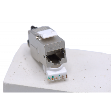 Zybrnet Keystone Jack Toolless Slimline Shortbody Cat 6A