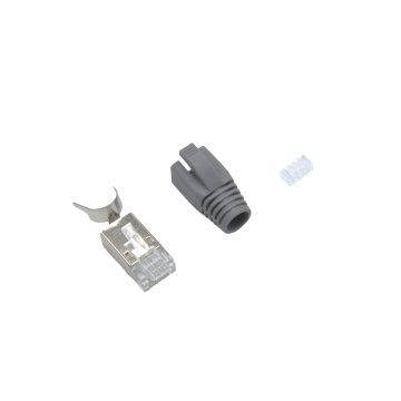 RJ45-DOORVOER PLUG CAT.6A SHIELDED for Stranded