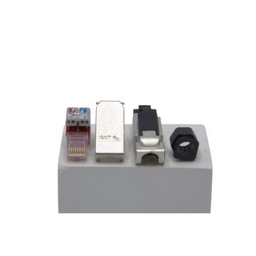 RJ45 Cat6A/7A Shielded Stekker | Voor Massieve Kabels