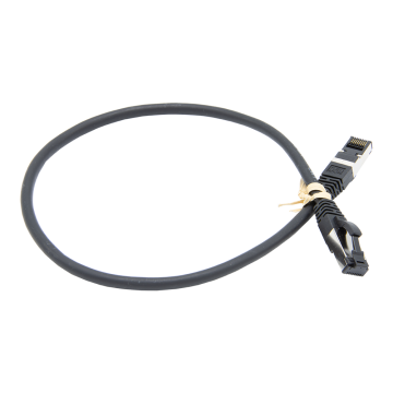S/FTP CAT.8.1 AWG26 STRANDED LSOH Black 0.5M
